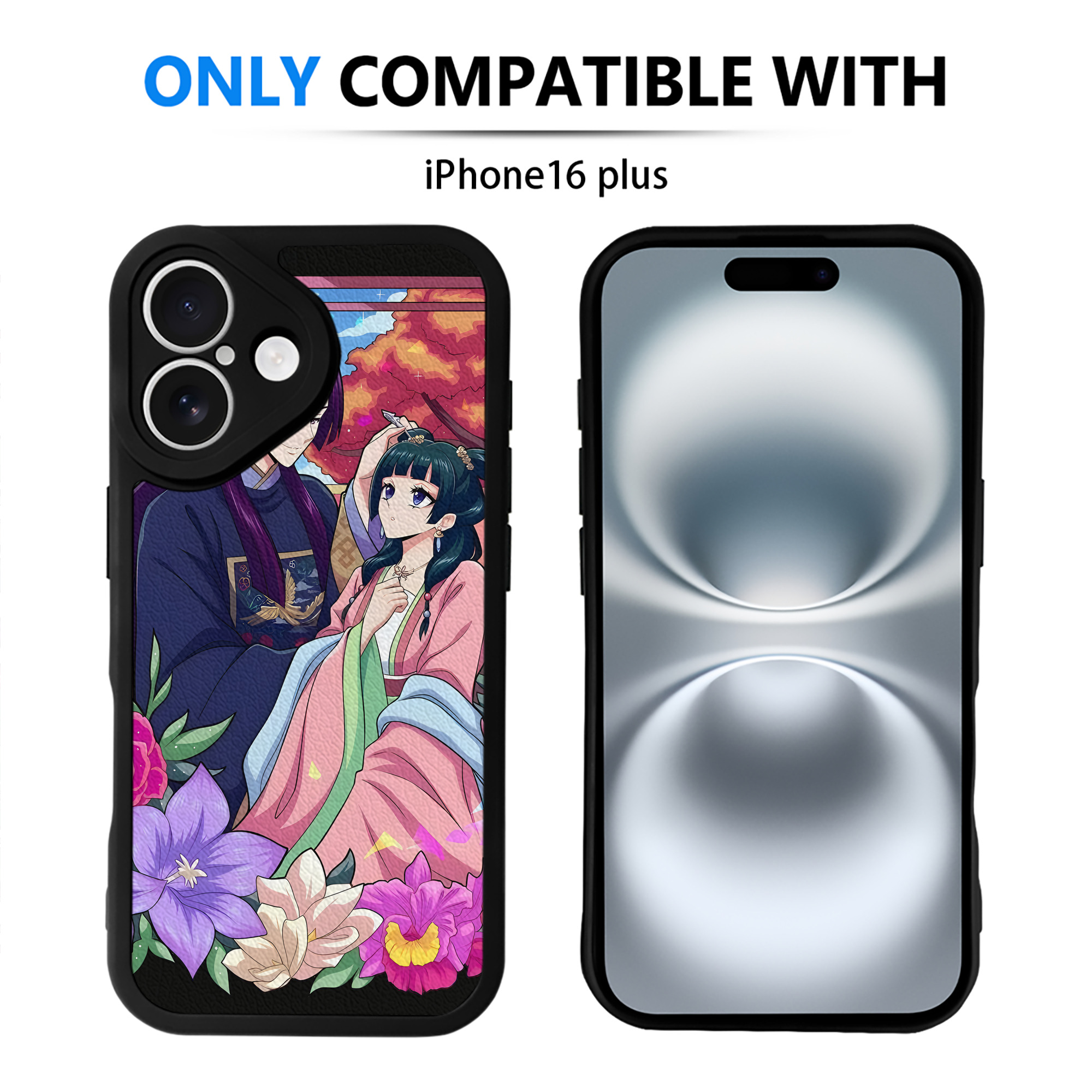 （画像用） 薬屋のひとりごと The Apothecary Diaries 【iPhone 16シリーズ対応】シリコンスマホケース（レザー調） 材質：シリコン